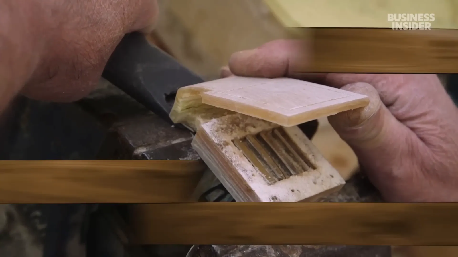 Scrolls inside Tefillin with sacred texts